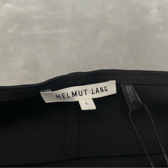 New! Helmut Lang Black Neoprene Off Shoulder Dress 21744 - Picture 6 of 11